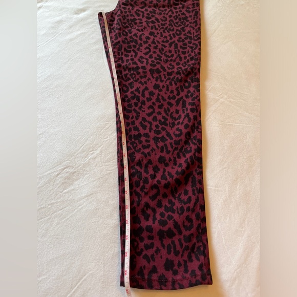 Social Standard by Sanctuary Ankle Skinny “Cheetah” Jeans Size 10 Deep Red NWT - Picture 8 of 10